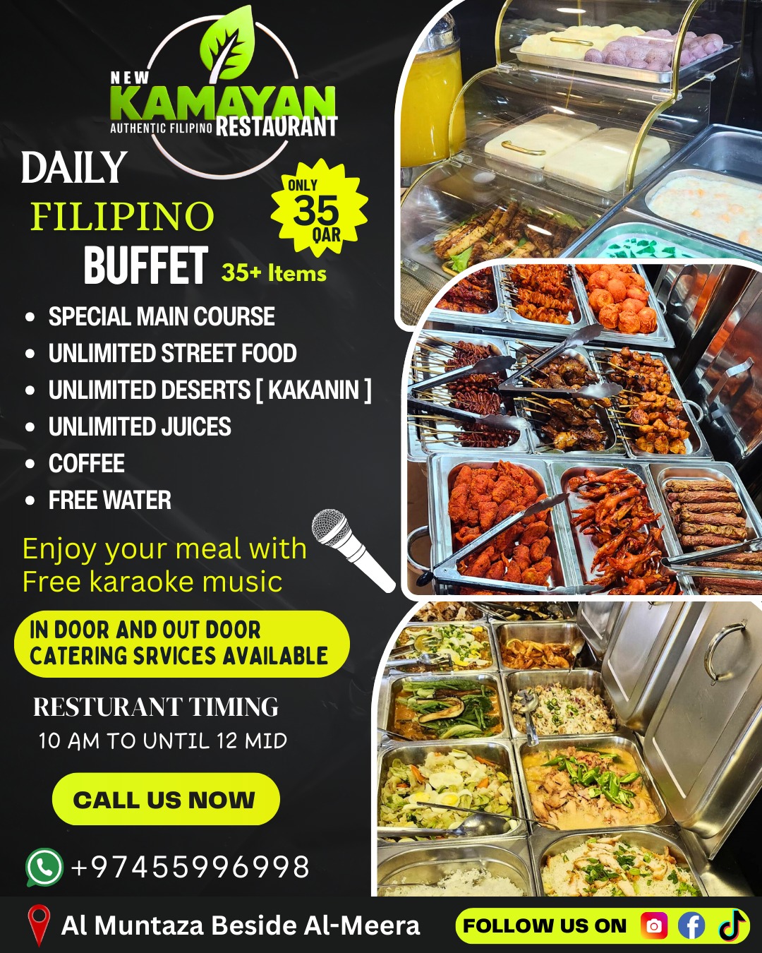Daily Eat-All-You-Can Buffet Spread at New Kamayan Restaurant Doha